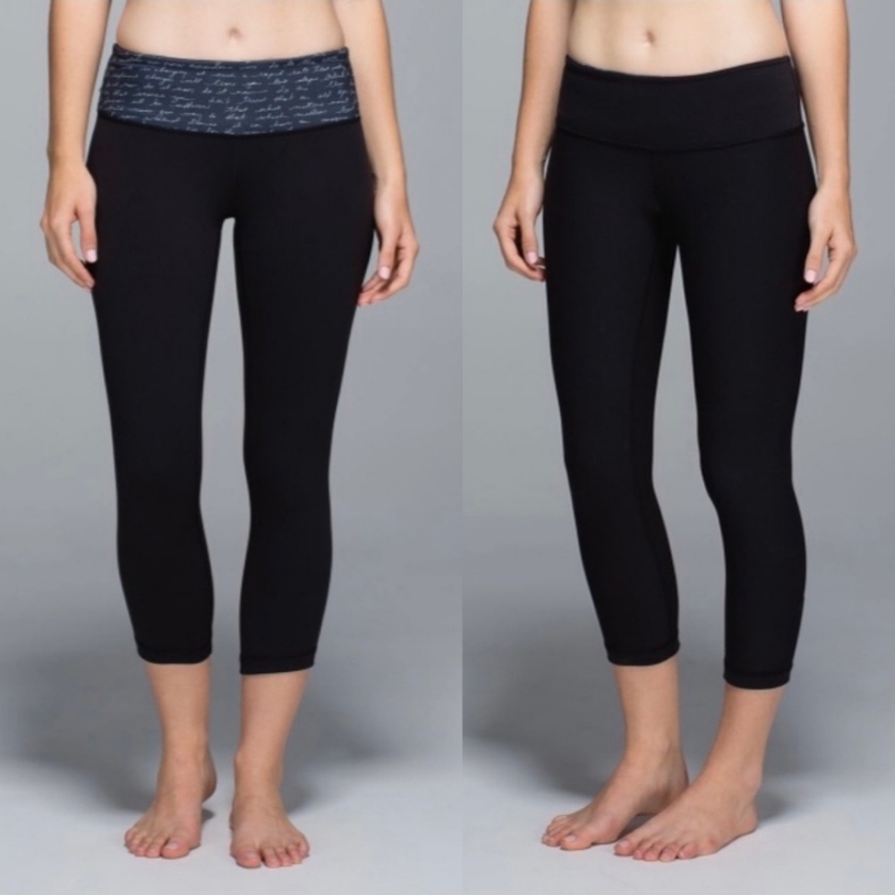 Lululemon Wunder Under Crop II Script Size 6 - Picture 11 of 11